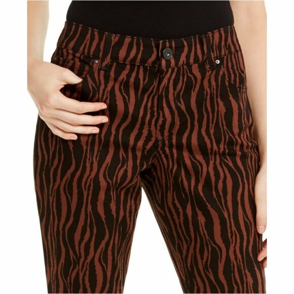 Inc International Concepts Tiger-Print Skinny Jeans sz 16 - Picture 3 of 16